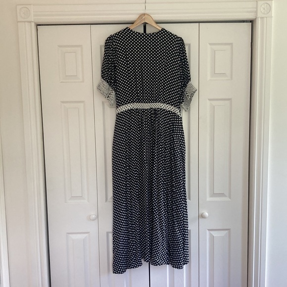 Maeve Anthropologie Breanna Polka Dot Wrap Dress NWT - Picture 6 of 11